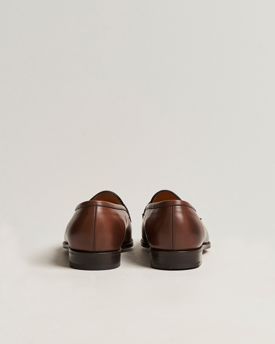 Hombres | Mocasines | Edward Green | Piccadilly Penny Loafer Dark Oak Antique
