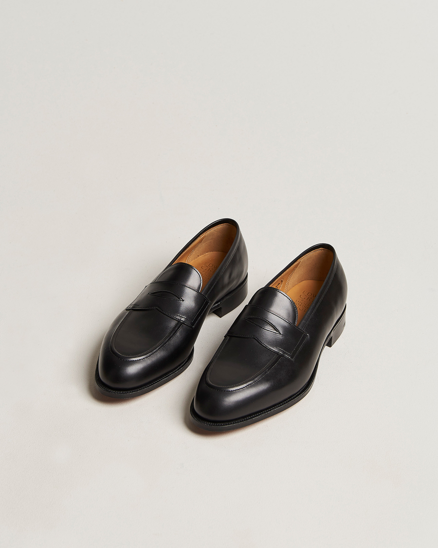 Hombres | Edward Green Piccadilly Penny Loafer Black Calf | Edward Green | Piccadilly Penny Loafer Black Calf