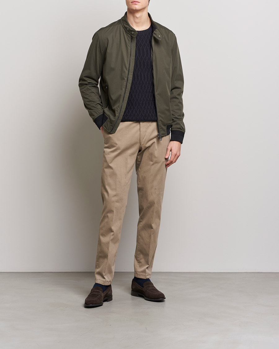 Hombres | Abrigos y chaquetas | Oscar Jacobson | Harris Harrington Nylon Jacket Green