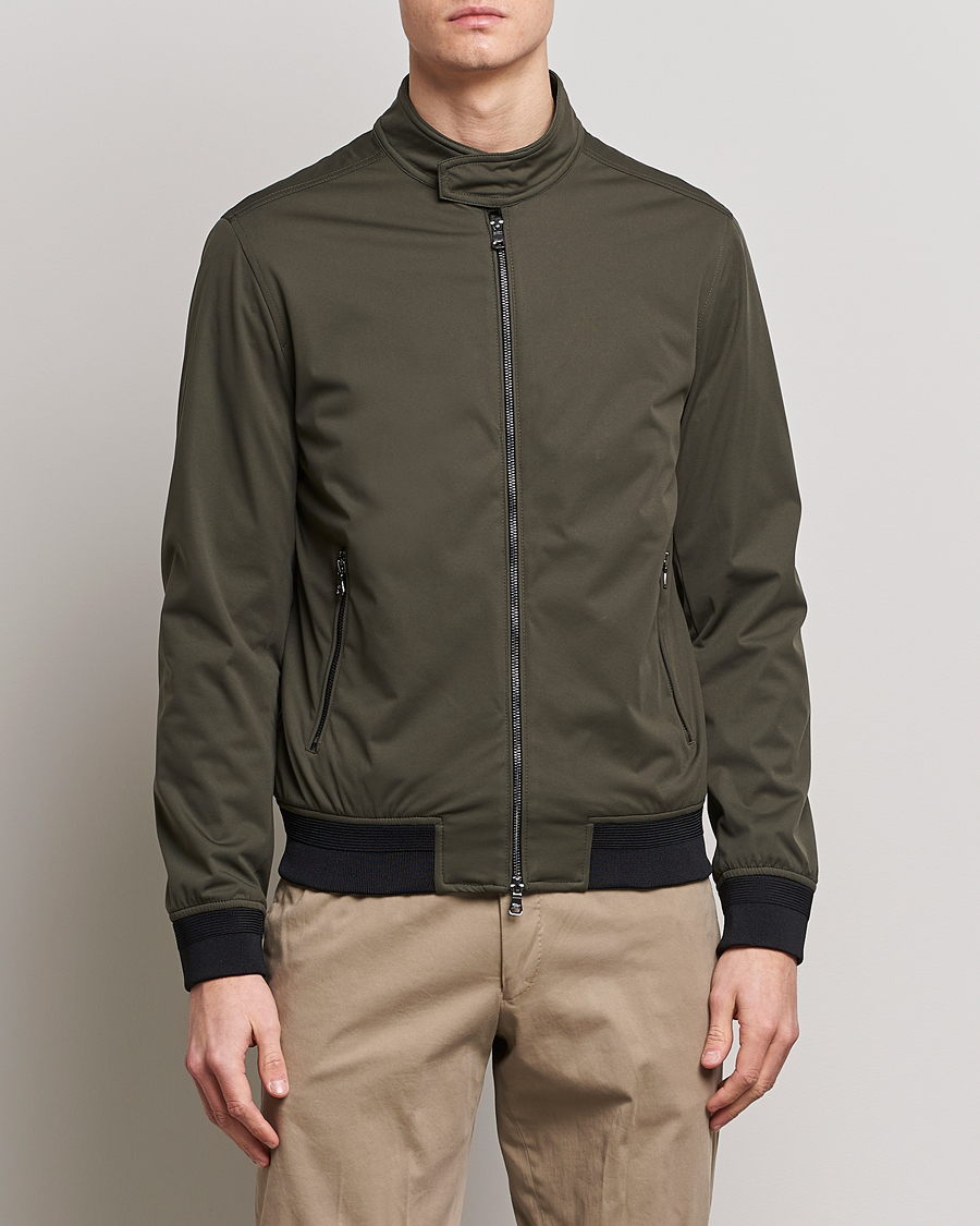 Hombres | Abrigos y chaquetas | Oscar Jacobson | Harris Harrington Nylon Jacket Green