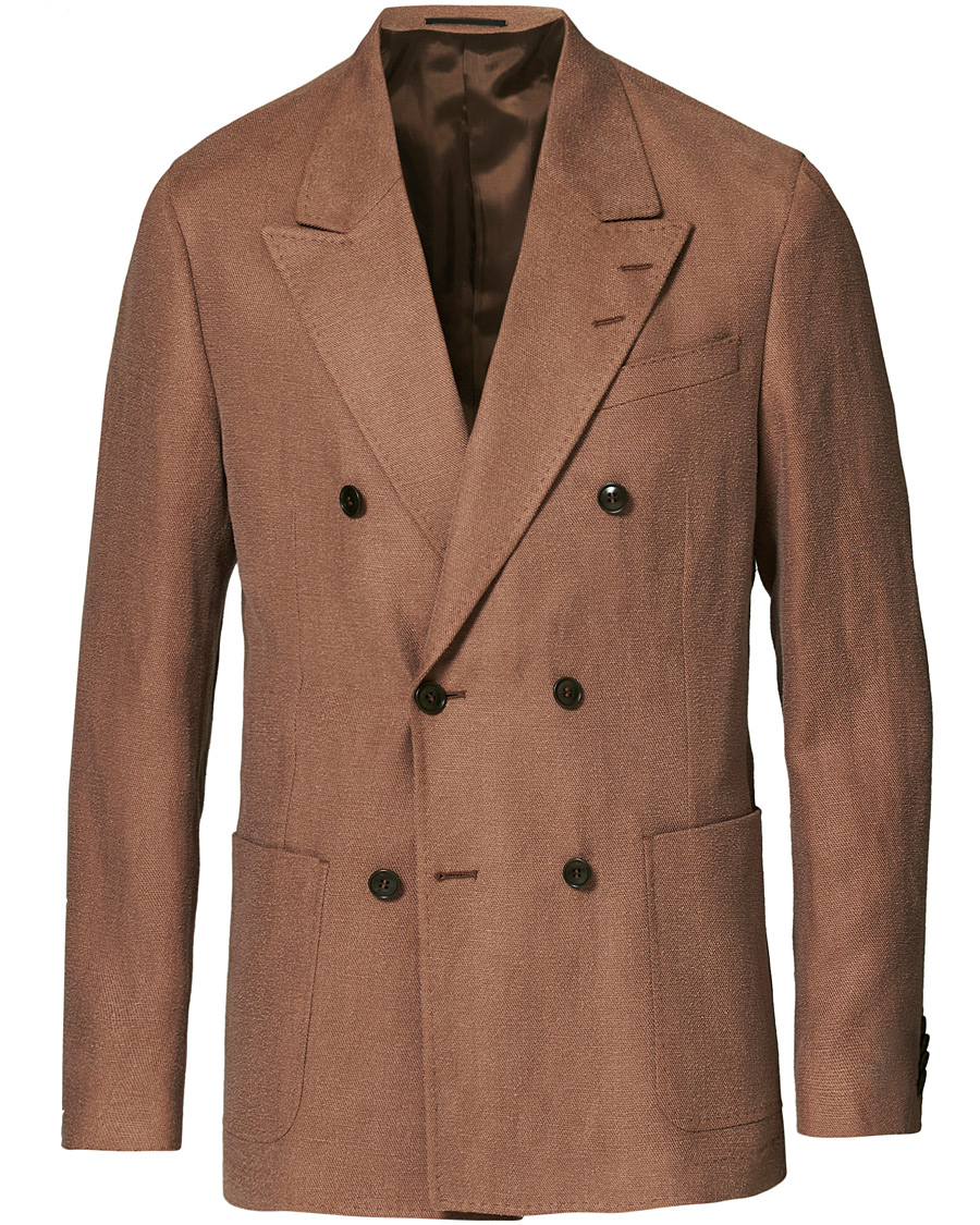 Hombres | Blazers | Tiger of Sweden | Giacca Double Breasted Blazer Potato