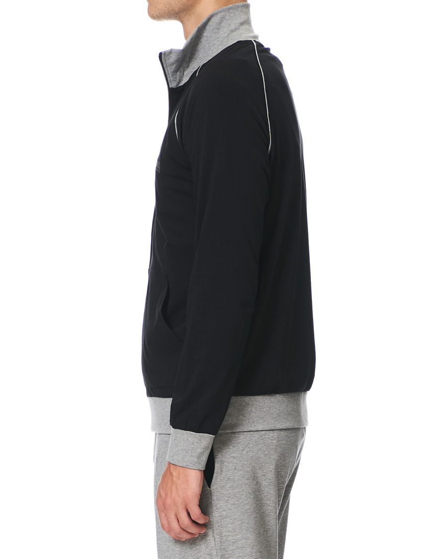 Hombres | BOSS Loungewear Full-Zip Sweater Black | BOSS BLACK | BOSS Loungewear Full-Zip Sweater Black