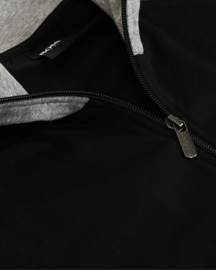 Hombres | BOSS Loungewear Full-Zip Sweater Black | BOSS BLACK | BOSS Loungewear Full-Zip Sweater Black