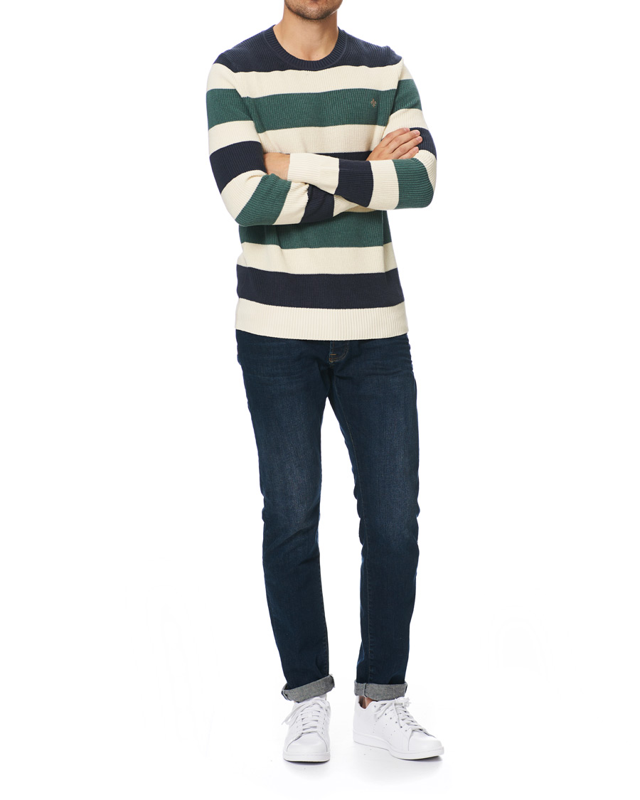 Hombres | Jerséis y prendas de punto | Morris | Cardew Stripe O-neck Sweater Multi
