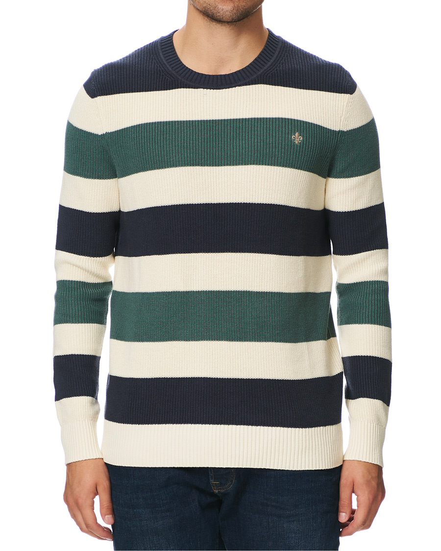 Hombres | Jerséis y prendas de punto | Morris | Cardew Stripe O-neck Sweater Multi