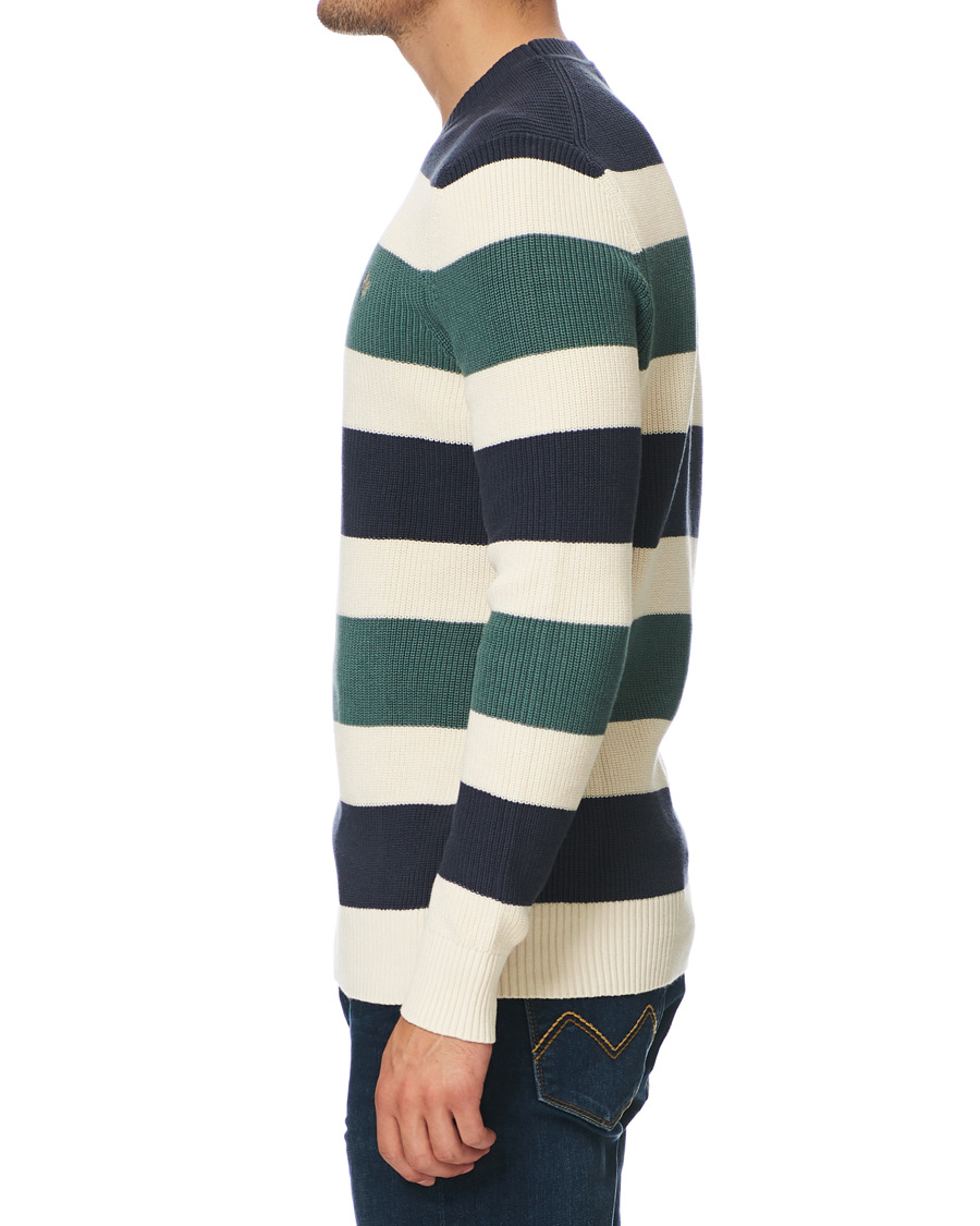 Hombres | Jerséis y prendas de punto | Morris | Cardew Stripe O-neck Sweater Multi