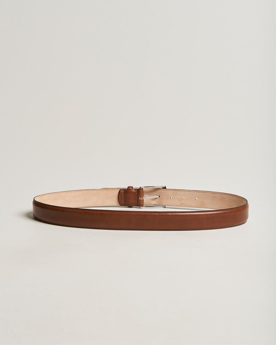 Hombres |  | Loake 1880 | Henry Leather Belt 3,3 cm Mahogany