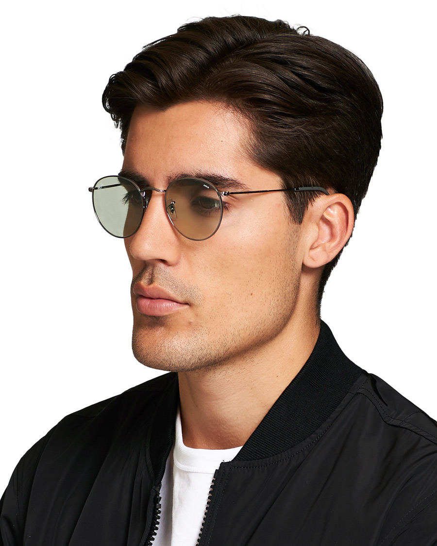 Hombres | Ray-Ban 0RB3447 Round Metal Sunglasses Gunmetal/Light Green | Ray-Ban | 0RB3447 Round Metal Sunglasses Gunmetal/Light Green