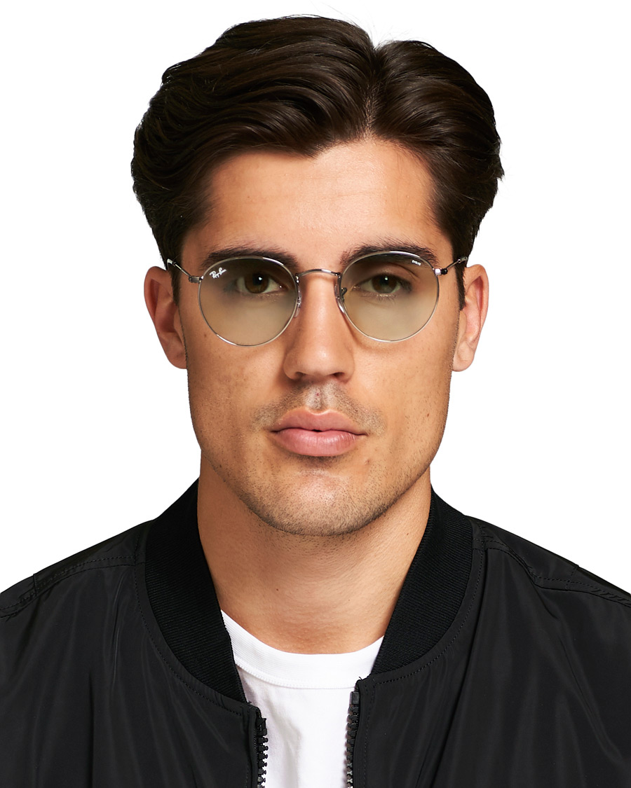 Hombres | Ray-Ban 0RB3447 Round Metal Sunglasses Gunmetal/Light Green | Ray-Ban | 0RB3447 Round Metal Sunglasses Gunmetal/Light Green