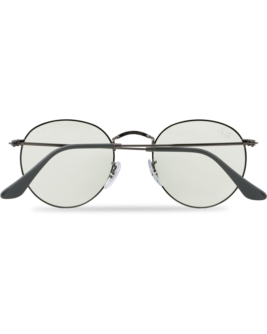 Hombres | Ray-Ban 0RB3447 Round Metal Sunglasses Gunmetal/Light Green | Ray-Ban | 0RB3447 Round Metal Sunglasses Gunmetal/Light Green