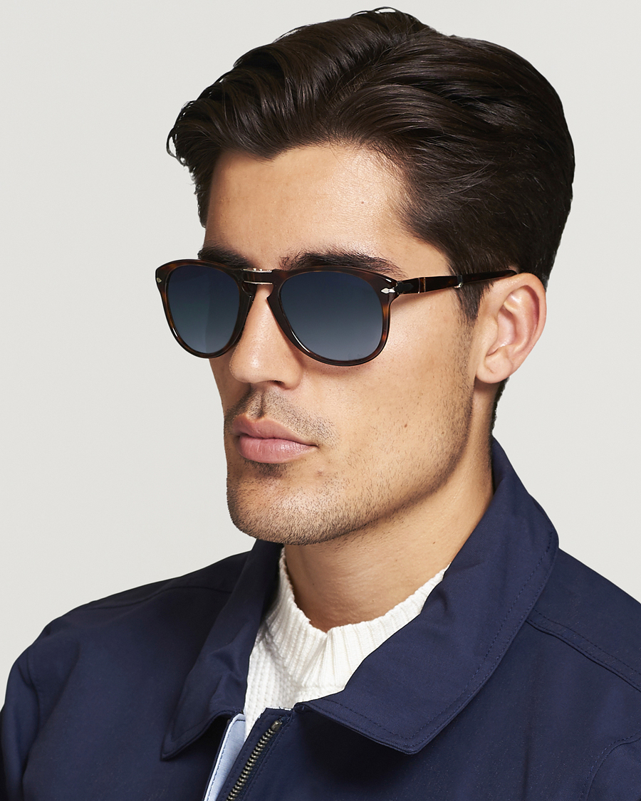 Hombres | Gafas de sol | Persol | 0PO0714 Folding Sunglasses Havana/Blue Gradient