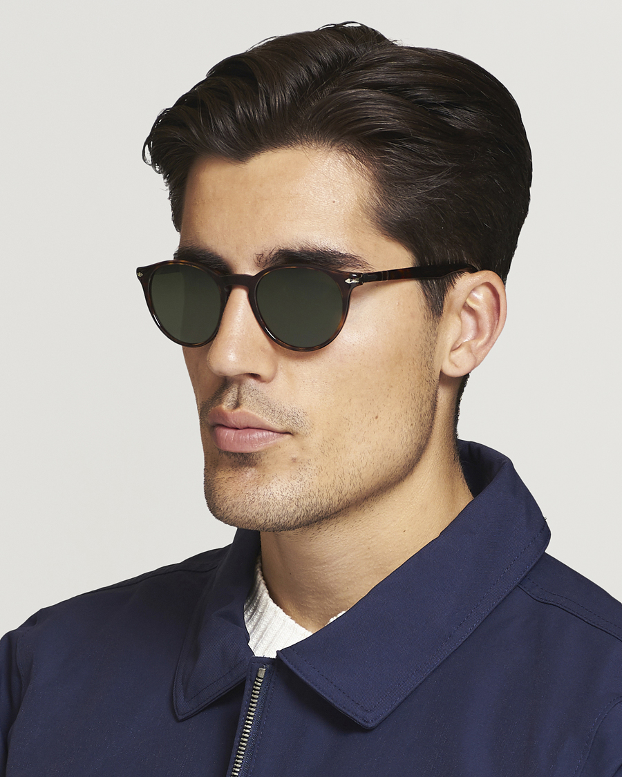 Hombres | Gafas de sol redondas | Persol | 0PO3152S Sunglasses Havana/Green