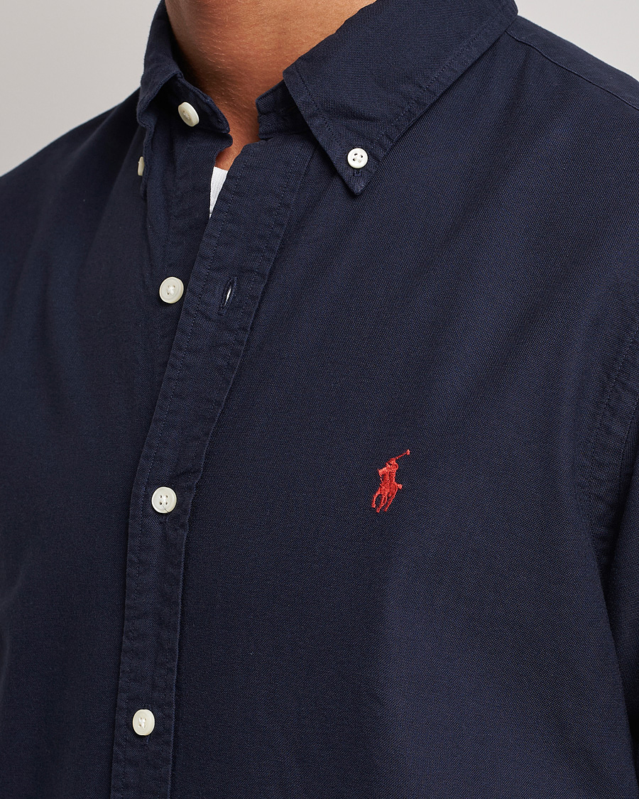 Hombres | Camisas | Polo Ralph Lauren | Custom Fit Garment Dyed Oxford Shirt Navy