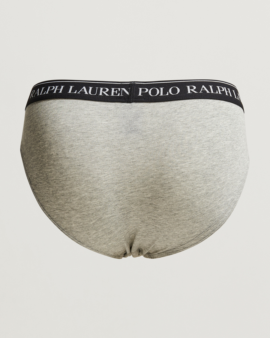 Hombres | Ropa | Polo Ralph Lauren | 3-Pack Low Rise Brief Black/White/Grey