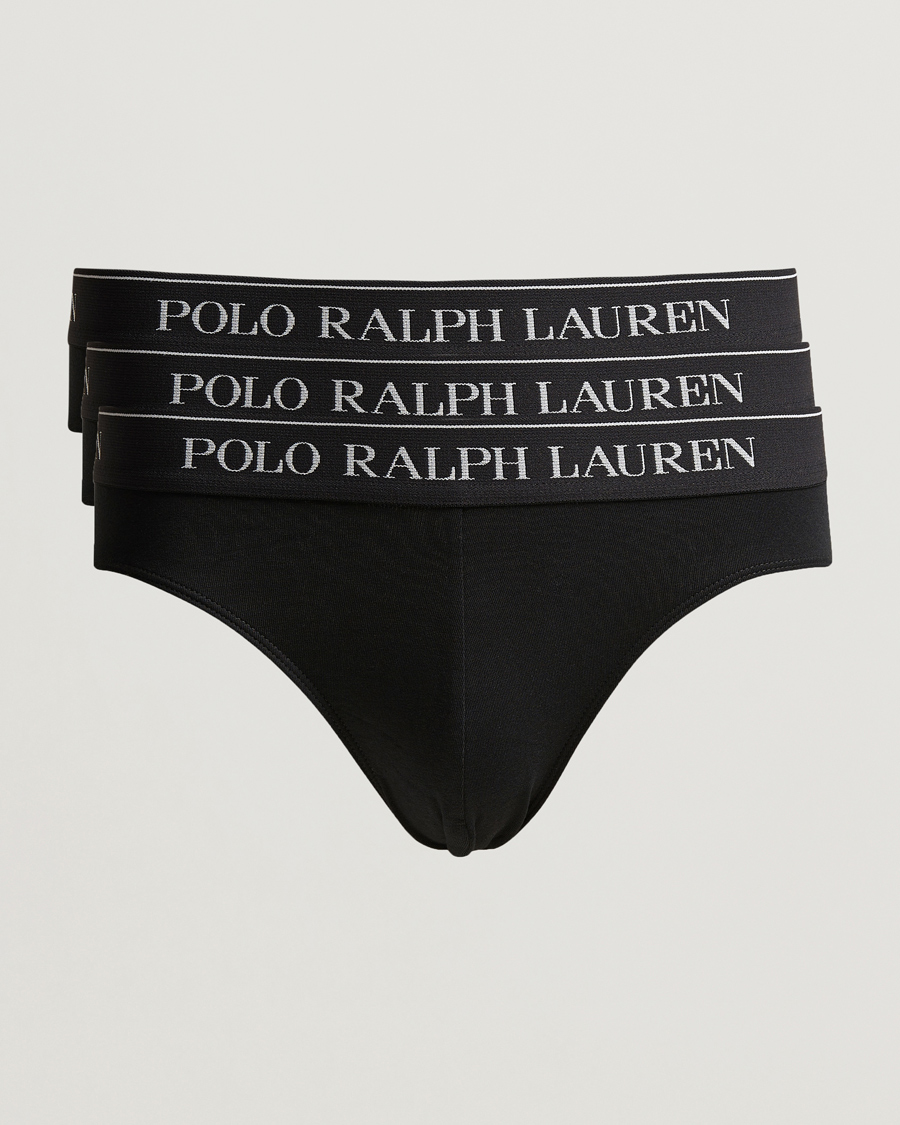 Hombres | Ropa interior y calcetines | Polo Ralph Lauren | 3-Pack Low Rise Trunk Black
