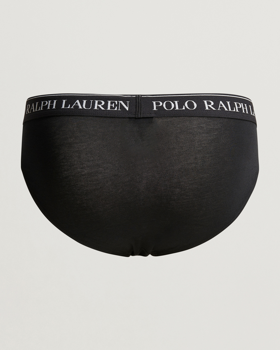 Hombres | Ropa interior | Polo Ralph Lauren | 3-Pack Low Rise Brief Black