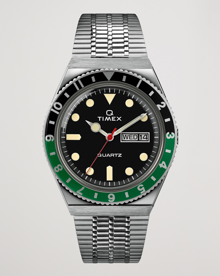 Hombres | Timex Q Reissue 1979 Black/Green | Timex | Q Reissue 1979 Black/Green