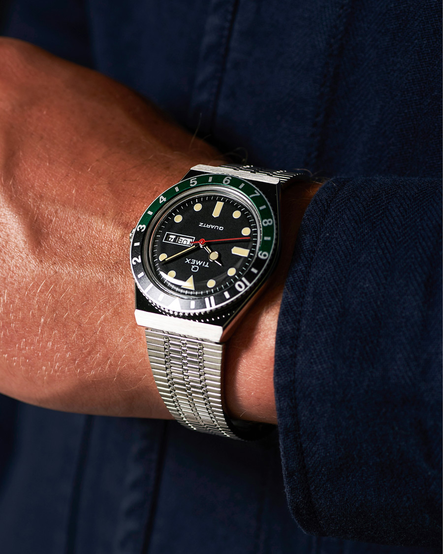 Hombres | Timex Q Reissue 1979 Black/Green | Timex | Q Reissue 1979 Black/Green