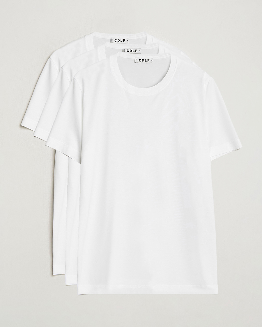 Hombres | Camisetas | CDLP | 3-Pack Midweight T-Shirt White
