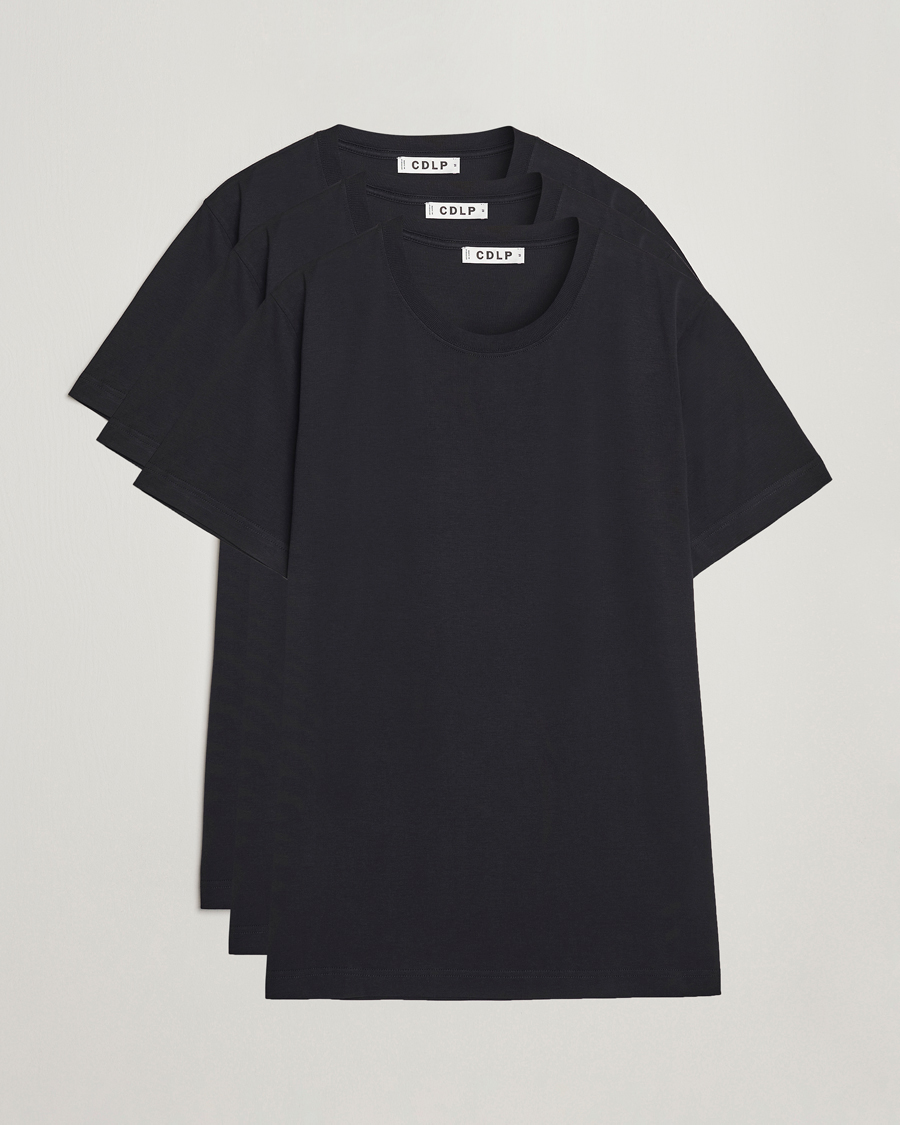 Hombres | Camisetas | CDLP | 3-Pack Midweight T-Shirt Black