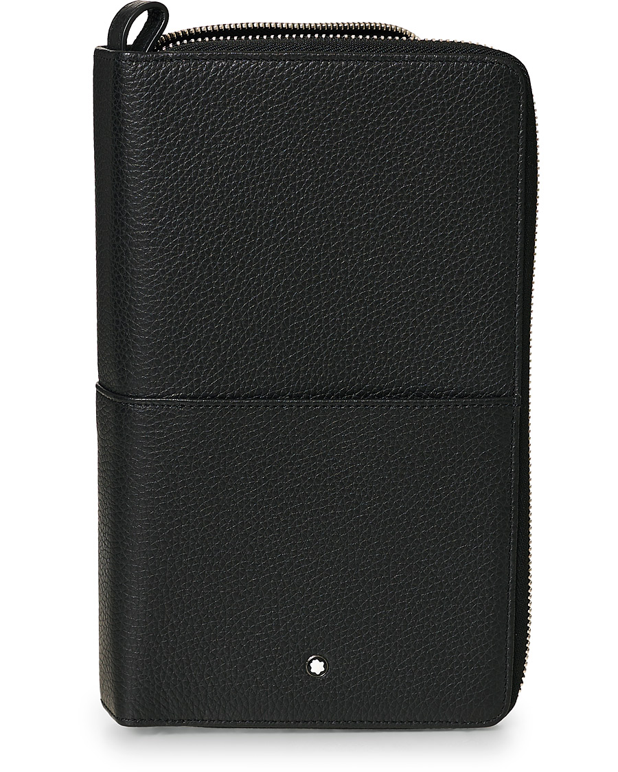 Hombres | Montblanc MST Soft Grain Travel Wallet Black | Montblanc | MST Soft Grain Travel Wallet Black
