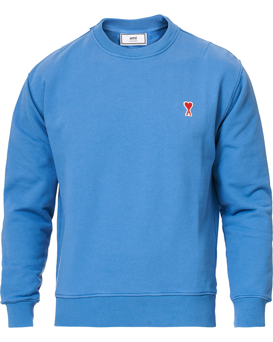 Hombres | Jerséis y prendas de punto | AMI | Heart Logo Sweatshirt Blue