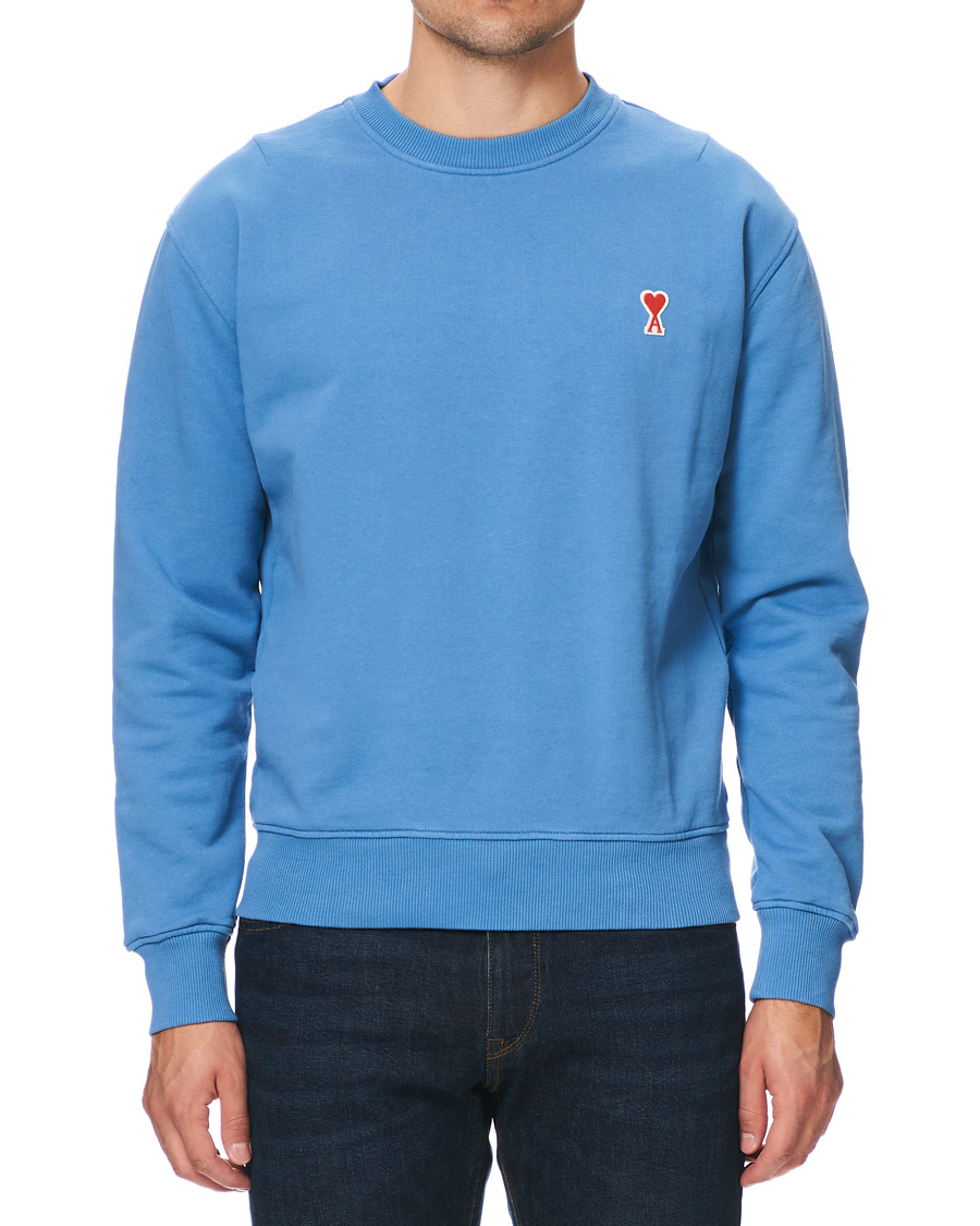 Hombres | Jerséis y prendas de punto | AMI | Heart Logo Sweatshirt Blue