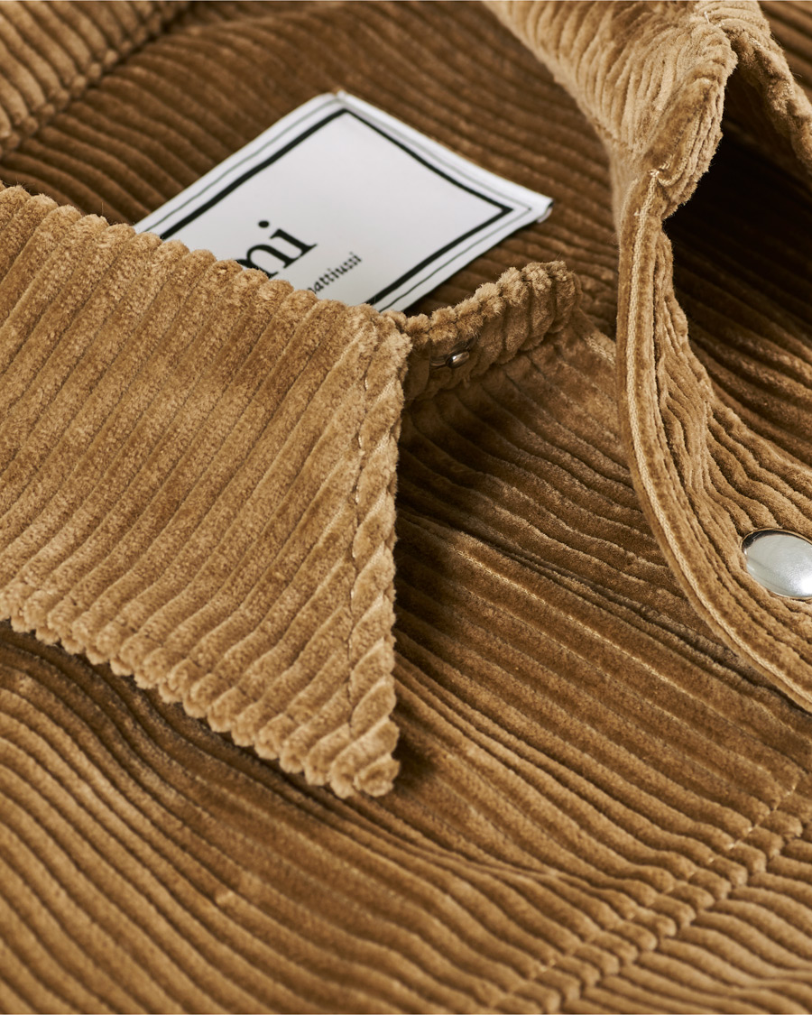 Hombres | Abrigos y chaquetas | AMI | Corduroy Shirt Jacket Olive