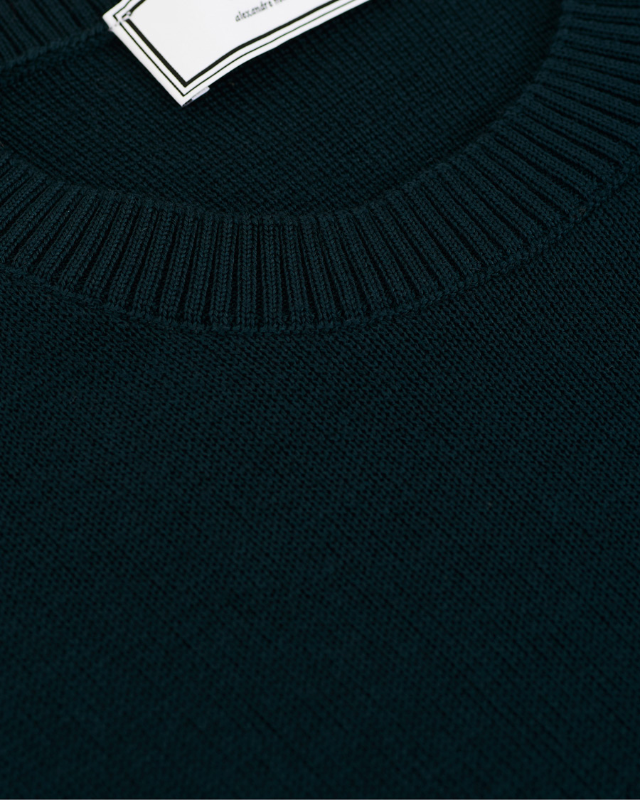 Hombres | Jerséis y prendas de punto | AMI | Heart Logo Merino Sweater Dark Green