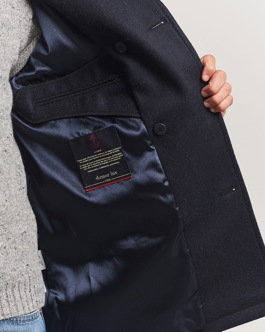 Hombres | Abrigos y chaquetas | Armor-lux | Kermor Wool Peacoat Navy 46