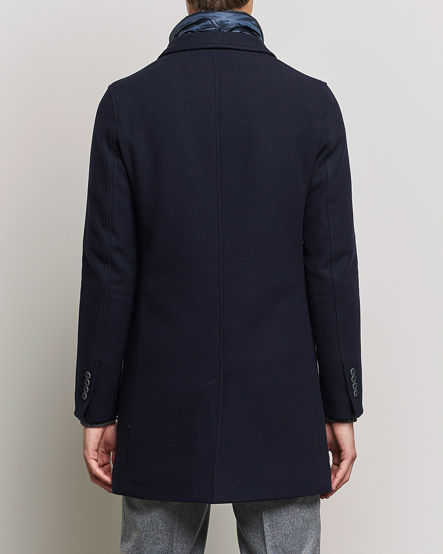 Hombres | Abrigos y chaquetas | Herno | Wool Zip Coat Navy