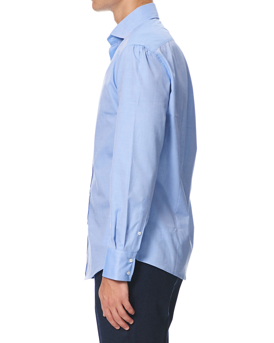 Hombres | Camisas | Brunello Cucinelli | Slim Fit Twill Shirt Blue