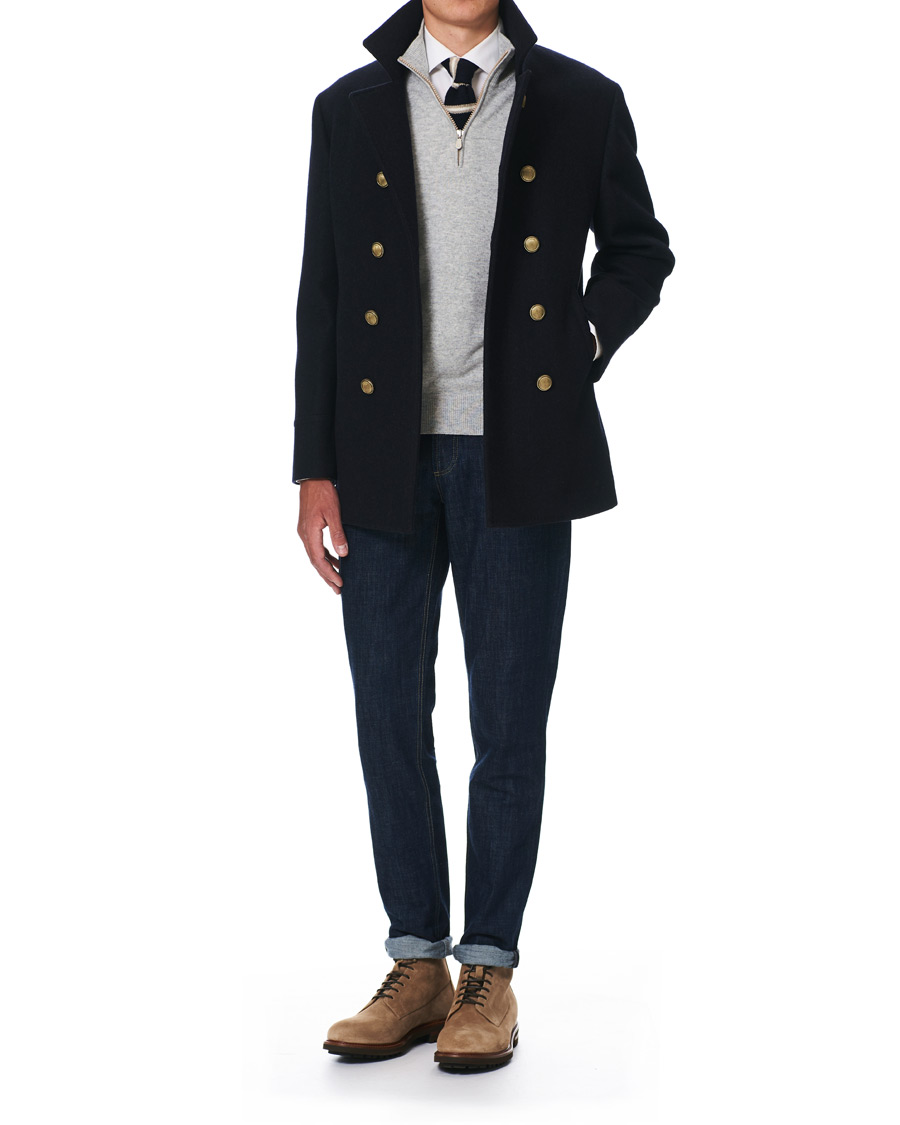 Hombres | Brunello Cucinelli Plain Toe Leather Boot Sand Suede | Brunello Cucinelli | Plain Toe Leather Boot Sand Suede