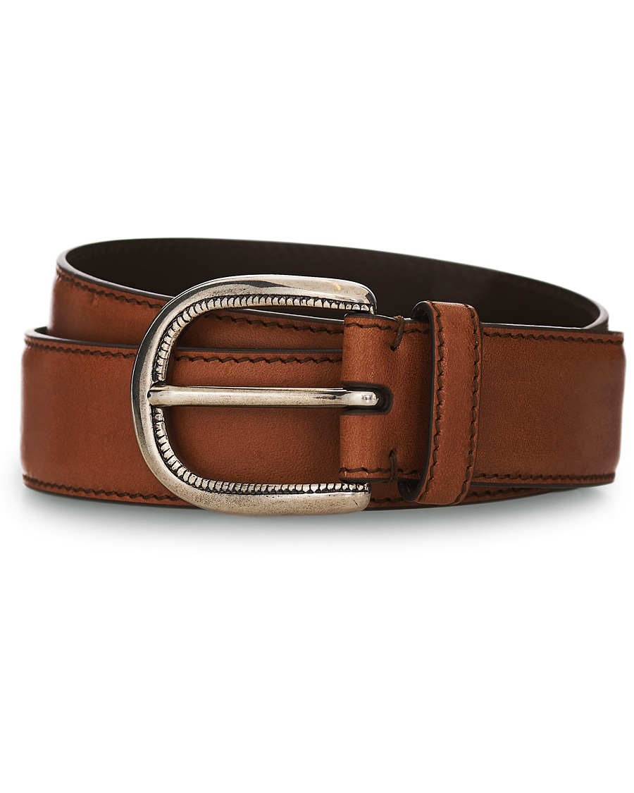 Hombres | Brunello Cucinelli Plain Belt Brown Calf | Brunello Cucinelli | Plain Belt Brown Calf