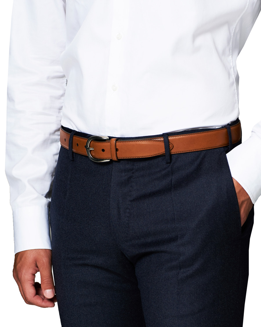 Hombres | Brunello Cucinelli Plain Belt Brown Calf | Brunello Cucinelli | Plain Belt Brown Calf