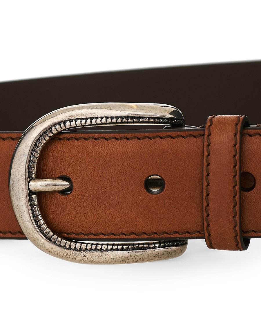 Hombres | Brunello Cucinelli Plain Belt Brown Calf | Brunello Cucinelli | Plain Belt Brown Calf