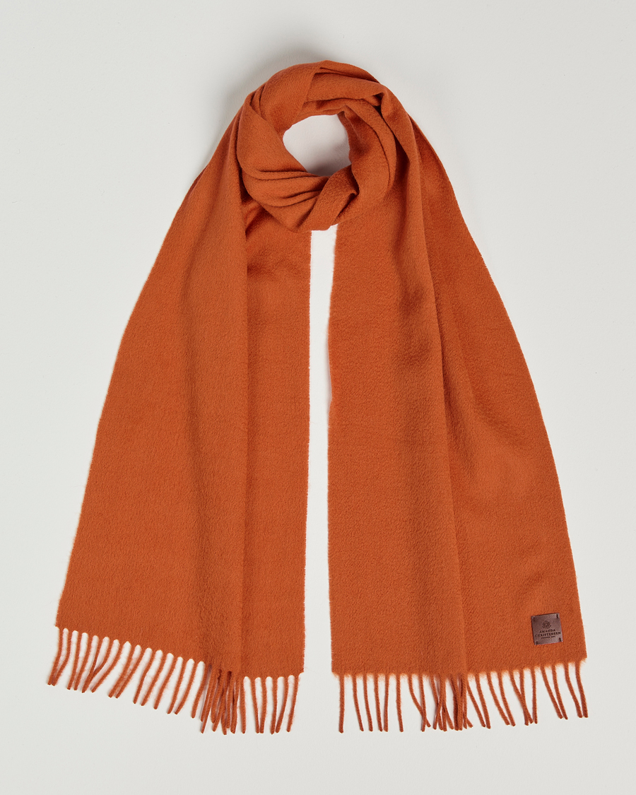 Hombres | Amanda Christensen Wool Scarf Orange | Amanda Christensen | Wool Scarf Orange