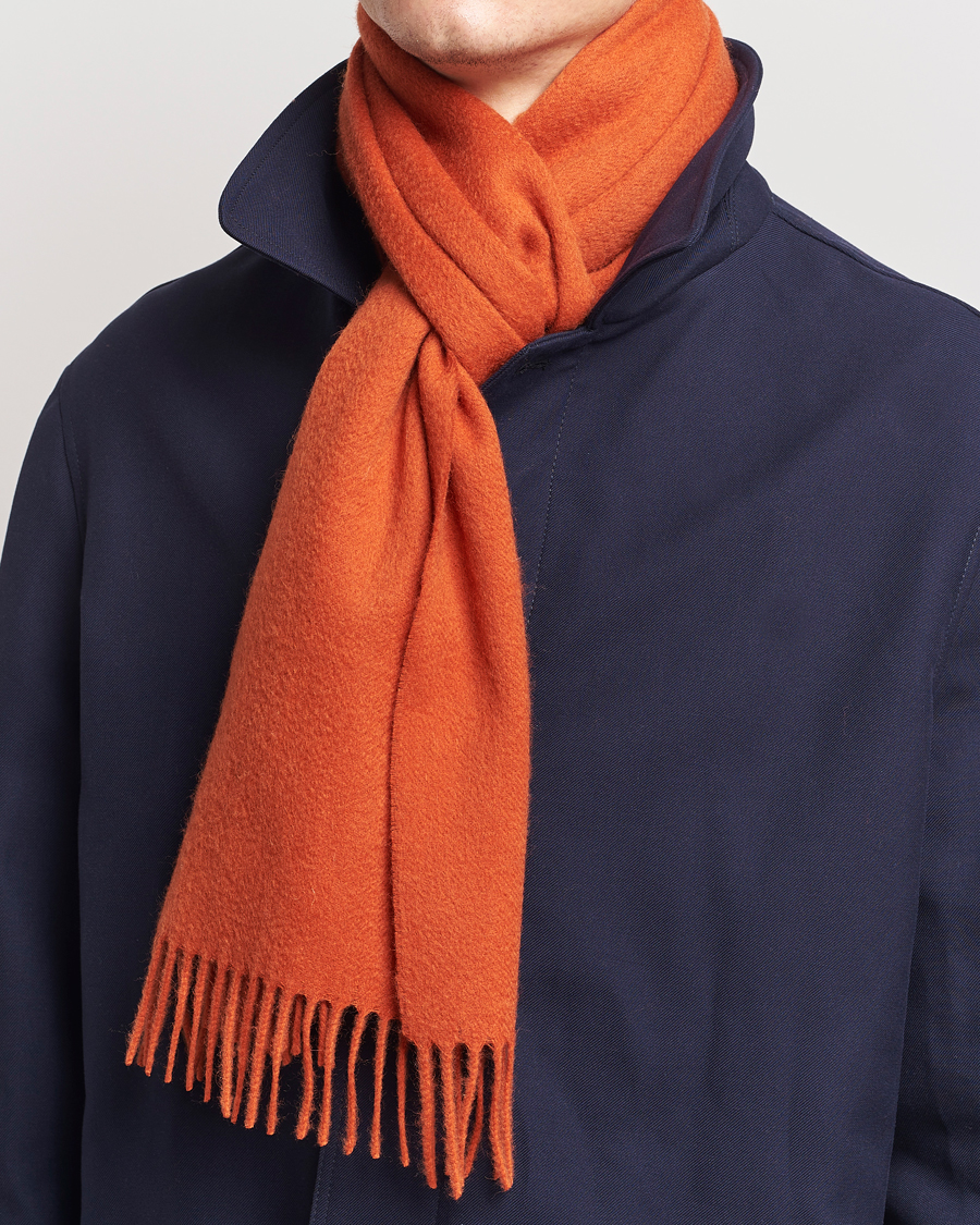 Hombres | Amanda Christensen Wool Scarf Orange | Amanda Christensen | Wool Scarf Orange