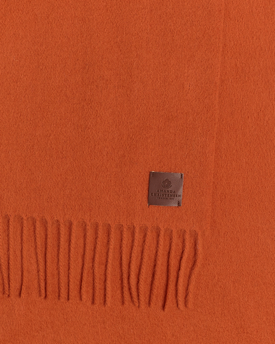 Hombres | Amanda Christensen Wool Scarf Orange | Amanda Christensen | Wool Scarf Orange
