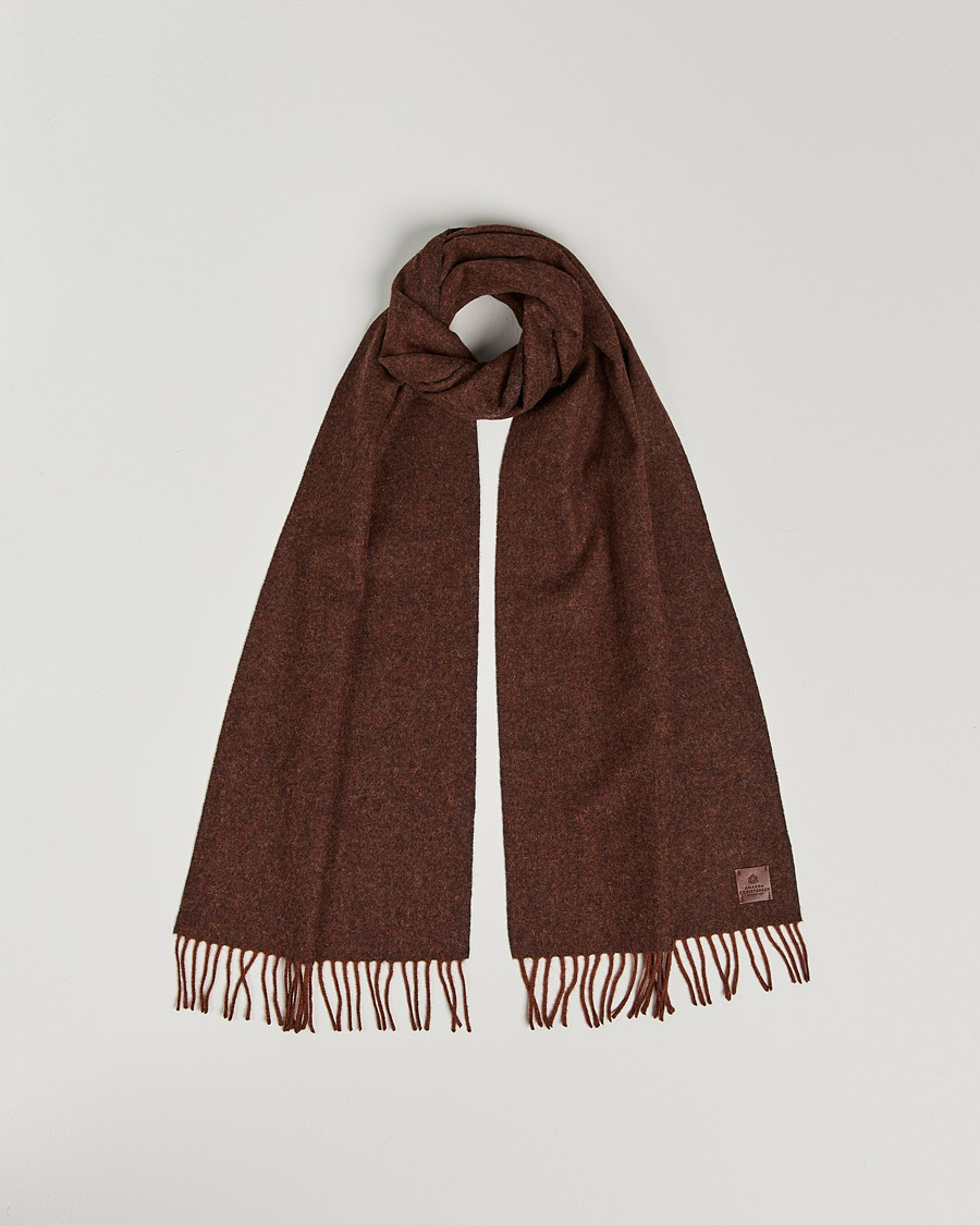 Hombres | Amanda Christensen Wool Scarf Rost Melange | Amanda Christensen | Wool Scarf Rost Melange