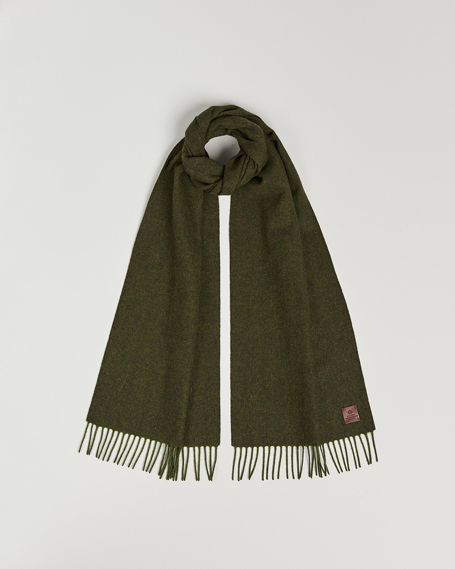 Hombres | Amanda Christensen Merino Wool Scarf Green Melange | Amanda Christensen | Merino Wool Scarf Green Melange
