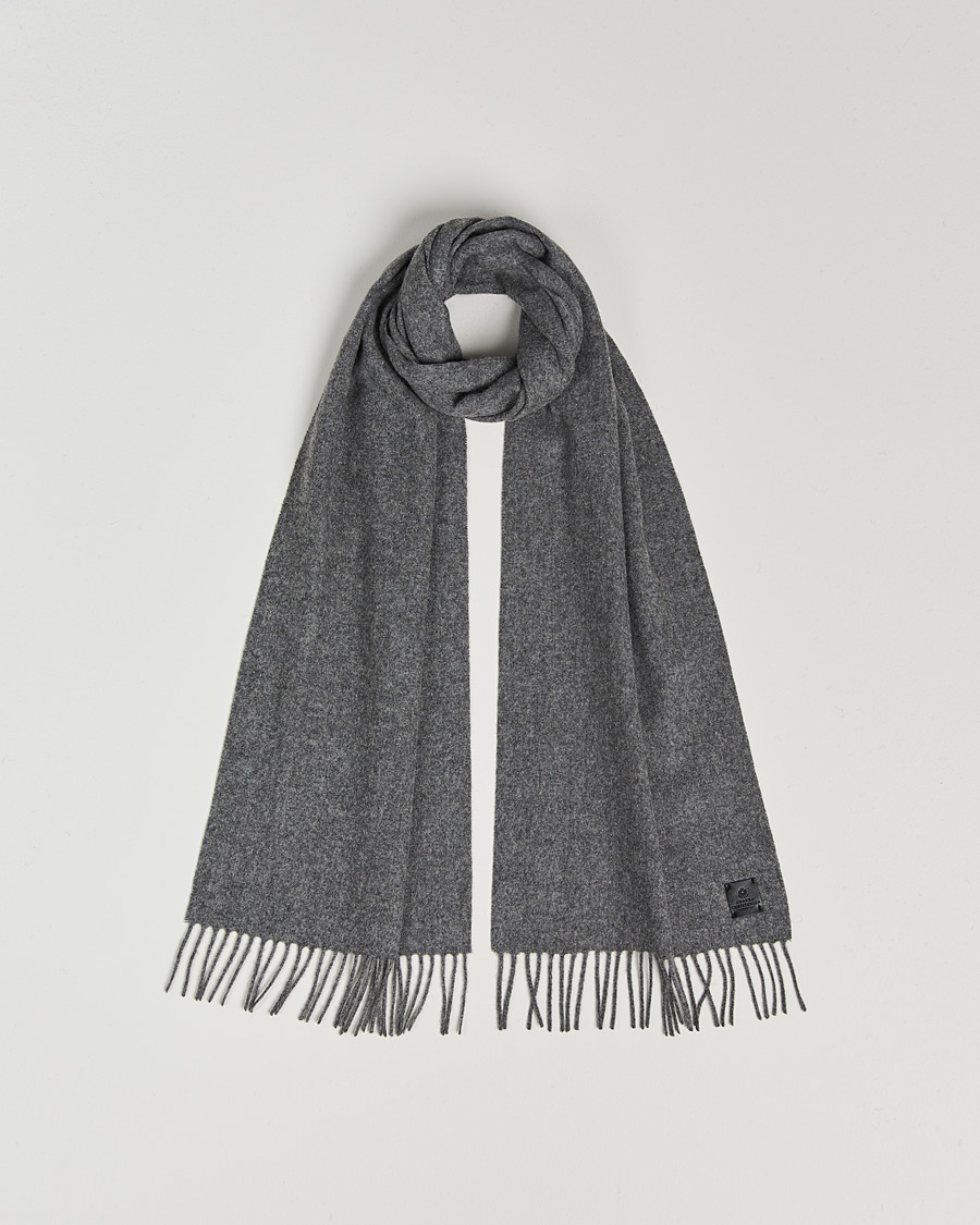 Hombres | Amanda Christensen Wool Scarf Grey Melange | Amanda Christensen | Wool Scarf Grey Melange