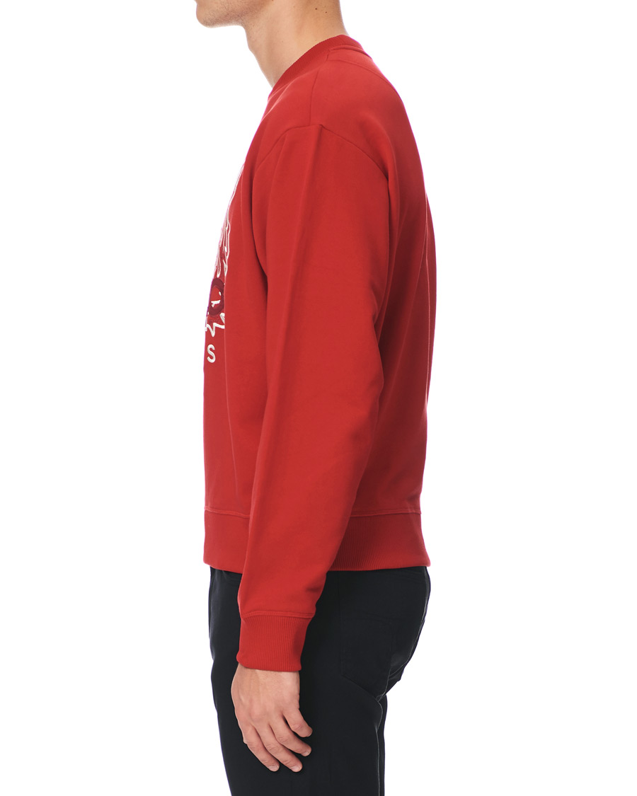 Hombres | Jerséis y prendas de punto | KENZO | Icon Tiger Crew Neck Sweatshirt Red