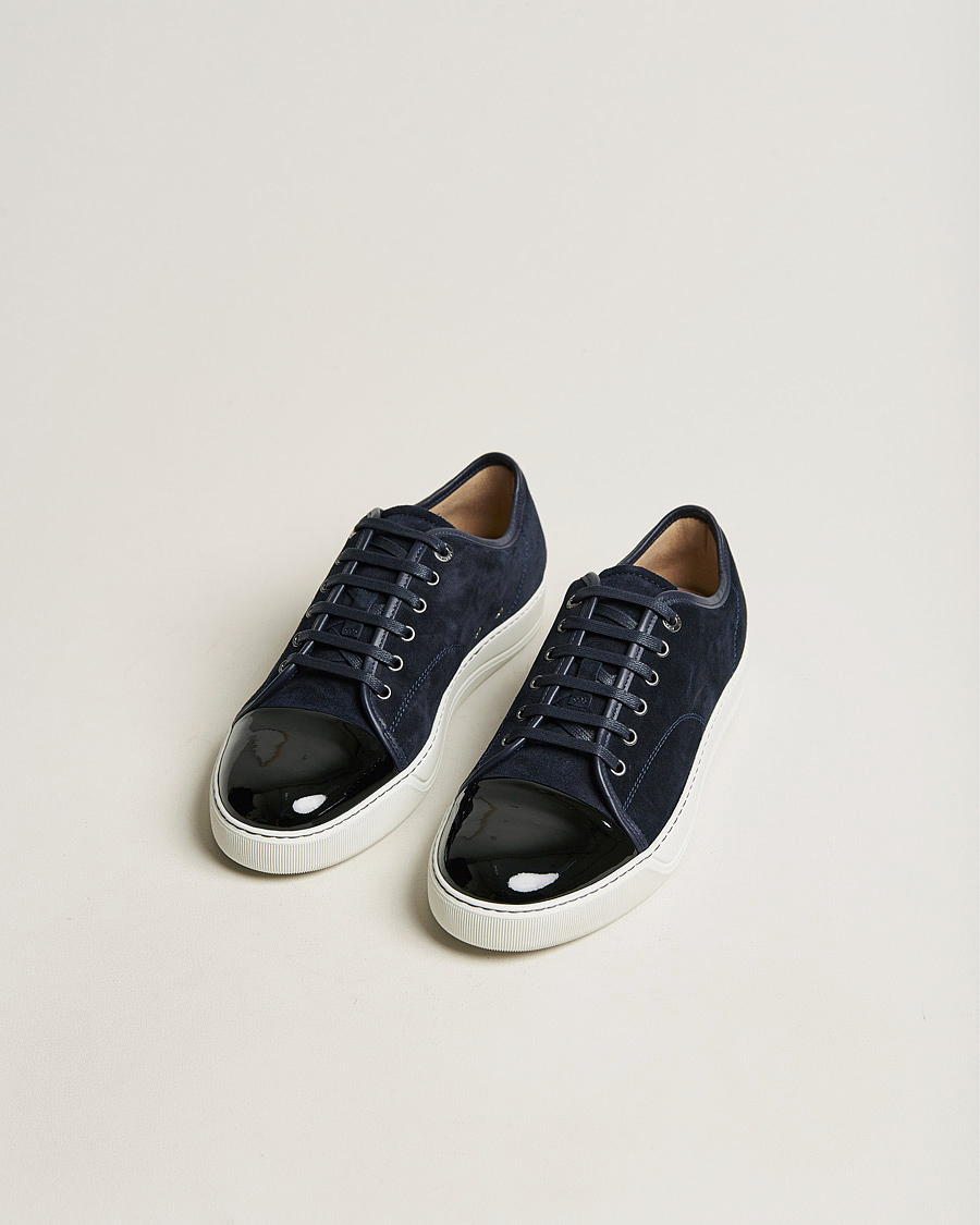 Hombres | Lanvin DBB1 Patent Cap Toe Sneaker Navy UK8 - EU42 | Lanvin | DBB1 Patent Cap Toe Sneaker Navy UK8 - EU42