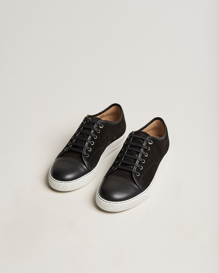 Hombres | Zapatos de ante | Lanvin | Nappa Cap Toe Sneaker Black