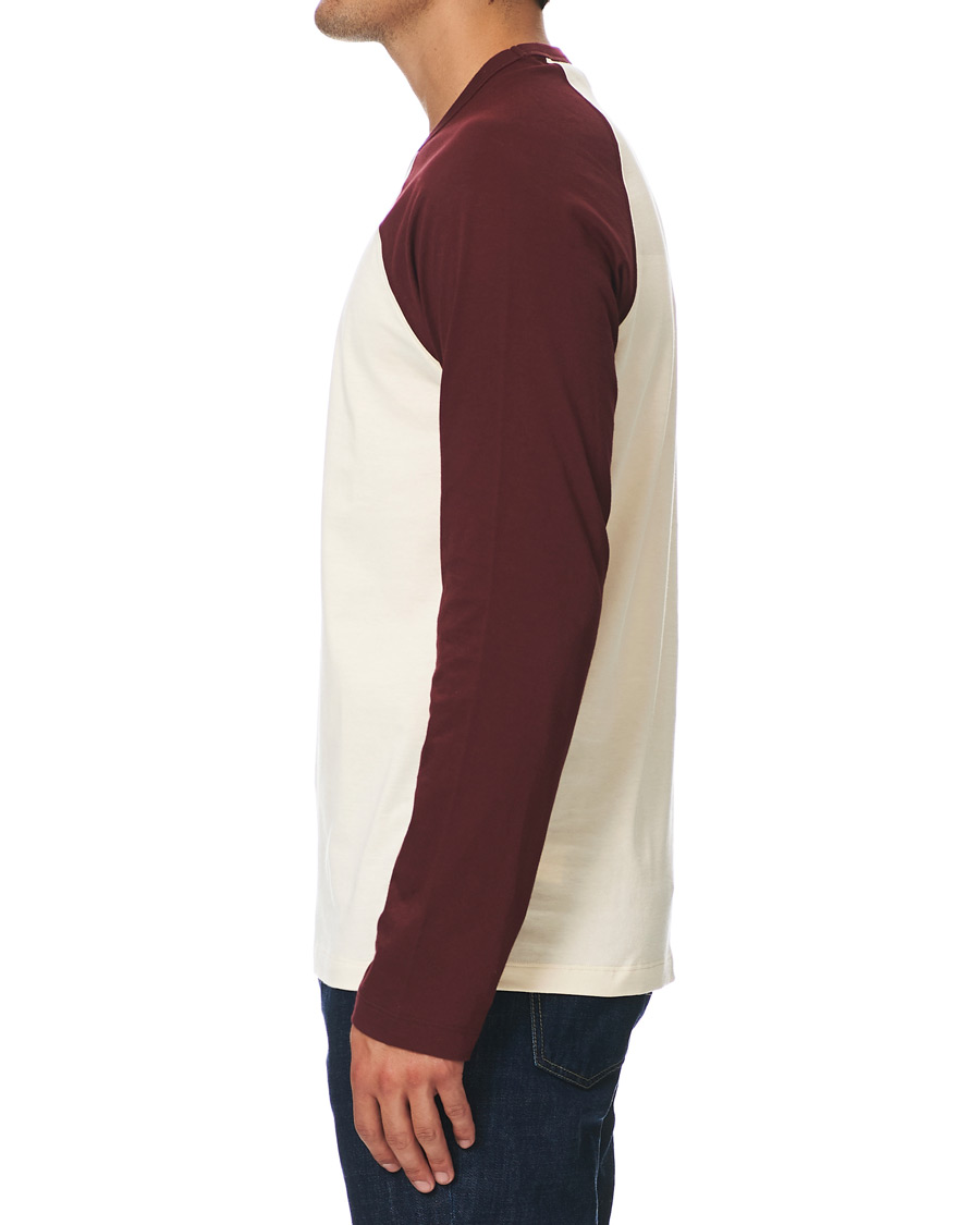 Hombres | Camisetas | Lanvin | Long Sleeve Logo Tee Garnet