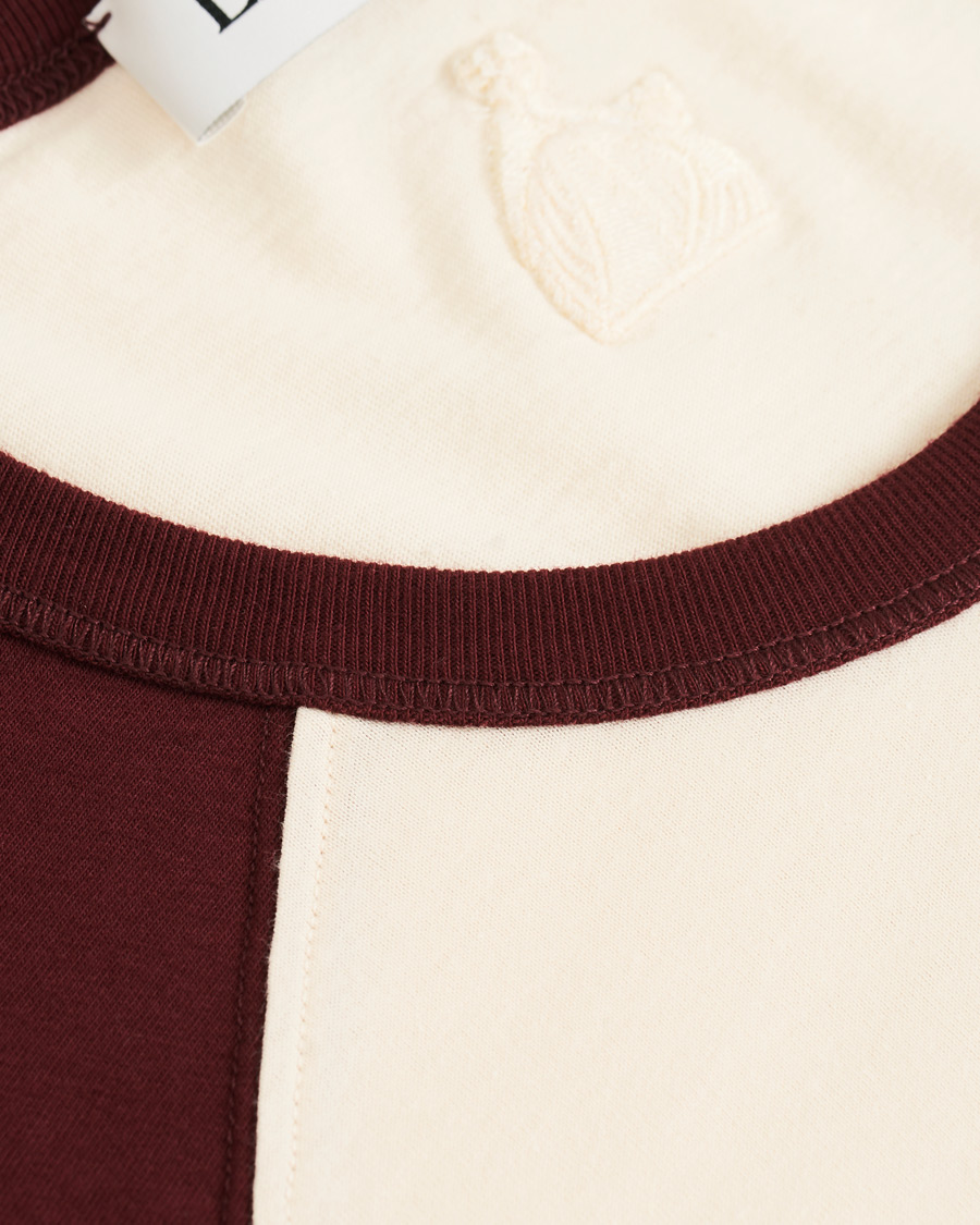 Hombres | Camisetas | Lanvin | Long Sleeve Logo Tee Garnet