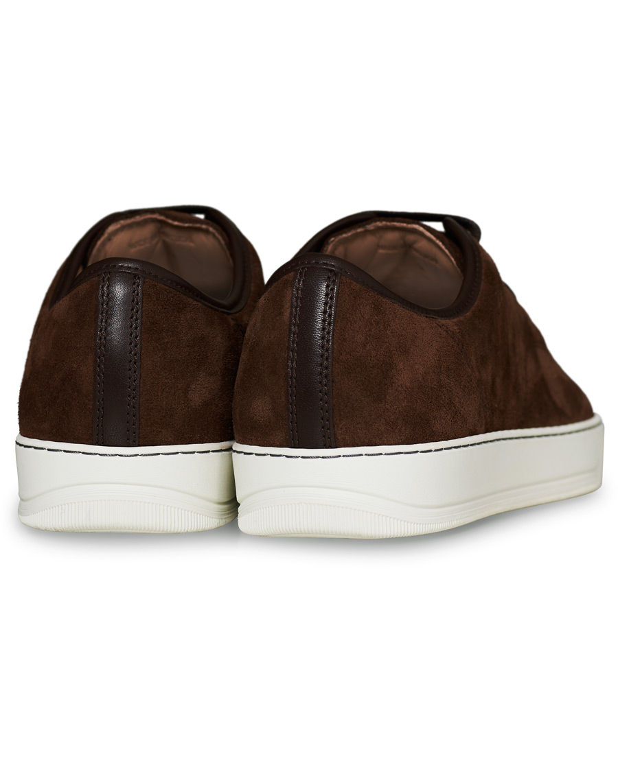 Hombres | Lanvin Patent Captoe Sneaker Brown Suede | Lanvin | Patent Captoe Sneaker Brown Suede
