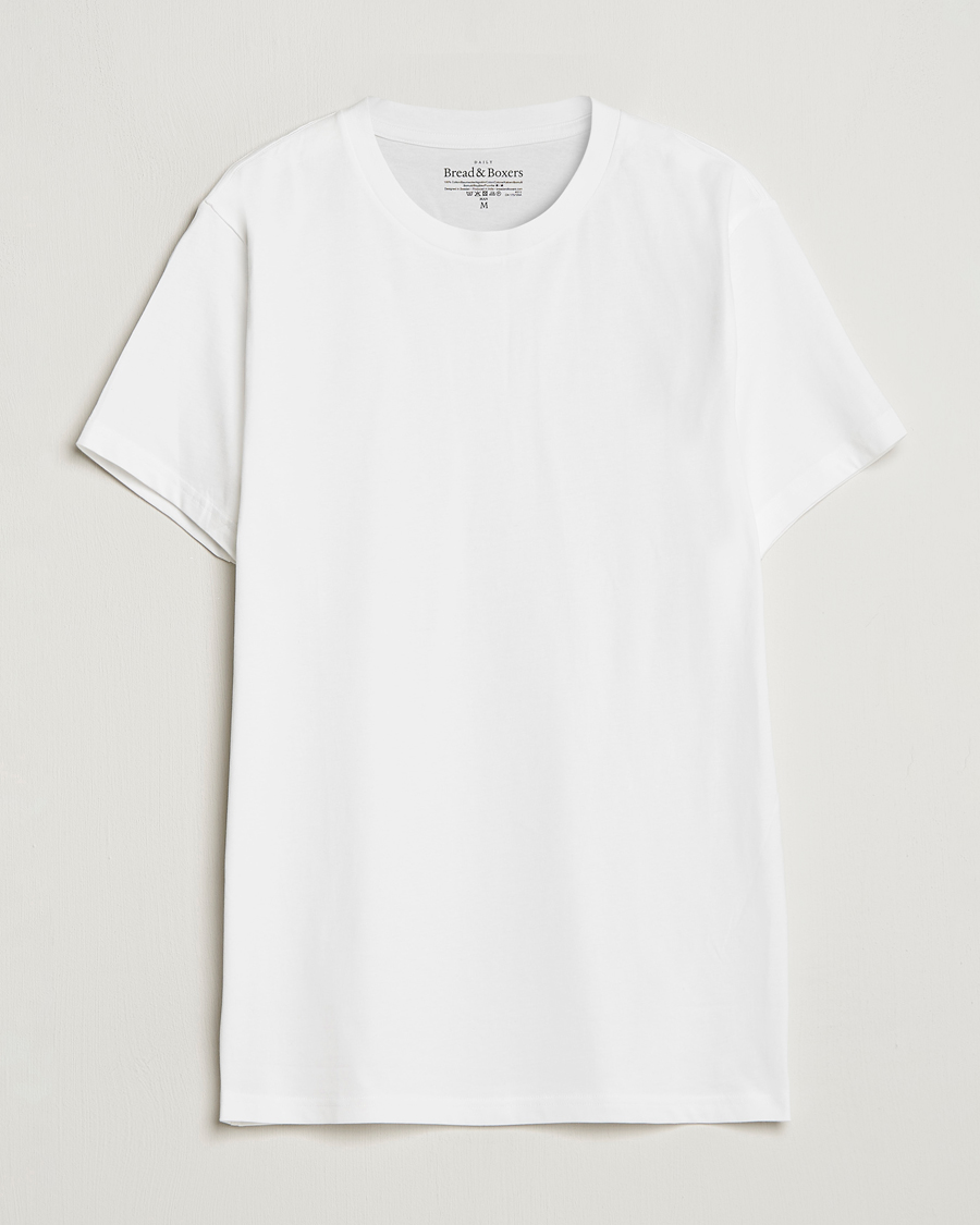 Hombres | Camisetas | Bread & Boxers | Crew Neck Regular T-Shirt White