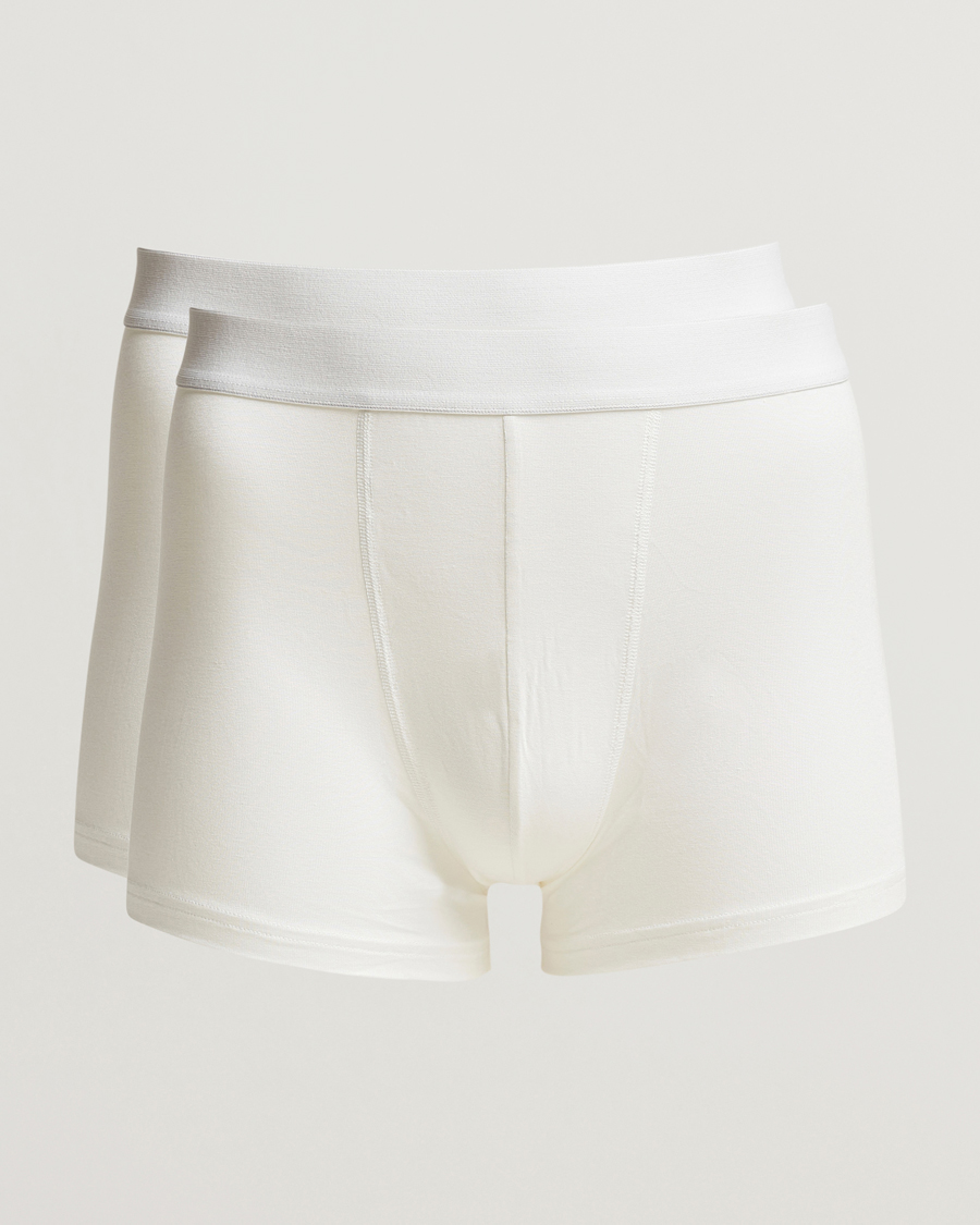 Hombres | Ropa interior y calcetines | Bread & Boxers | 2-Pack Boxer Breif Modal White
